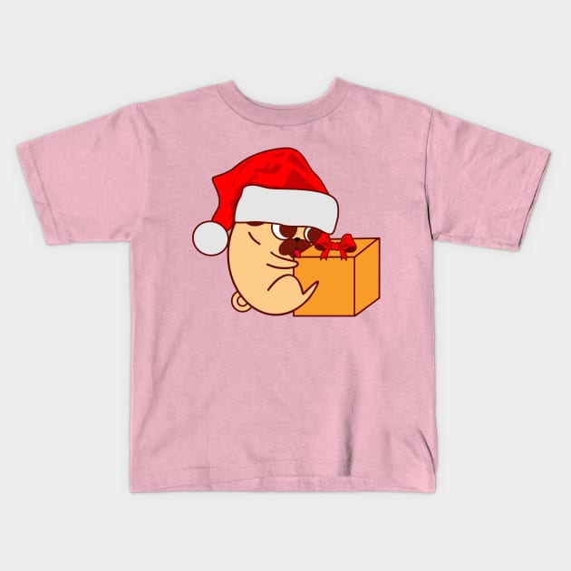 Merry Christmas pug !! Kids T-Shirt by osvaldoport76